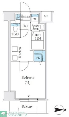 プレイズシード名古屋亀島の物件間取画像